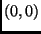 $(0,0)$