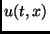 $u(t,x)$