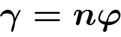 $\gamma=n\phi$