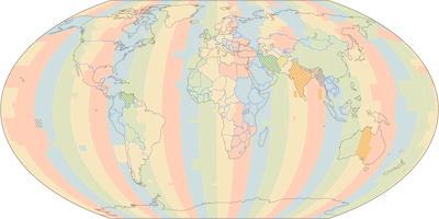 Wagner V, time zones