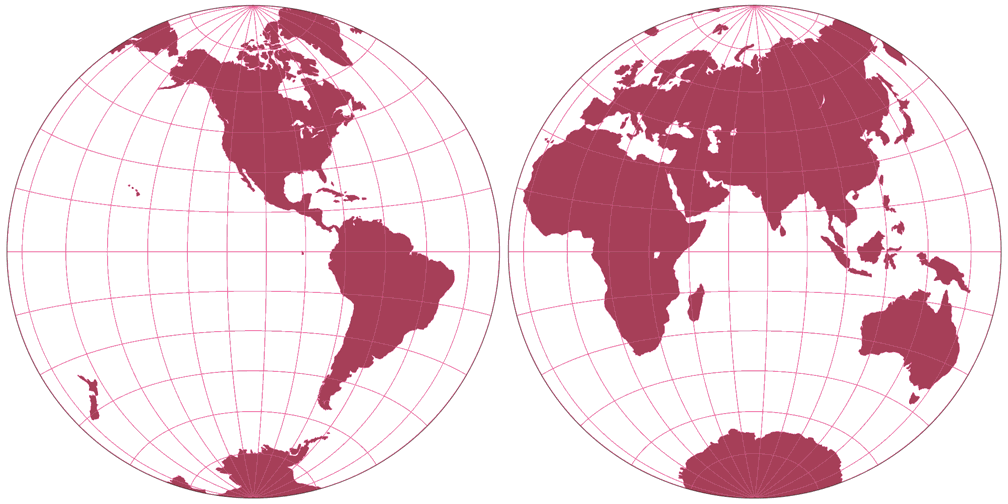 Airy Minimum-error Azimuthal Silhouette Map