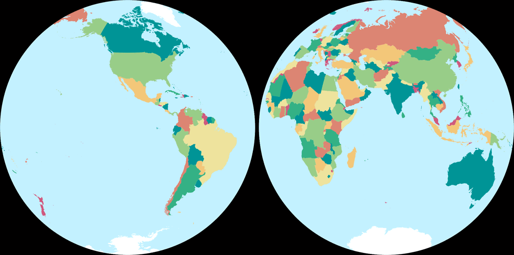 Azimuthal equal-area (Hem.)