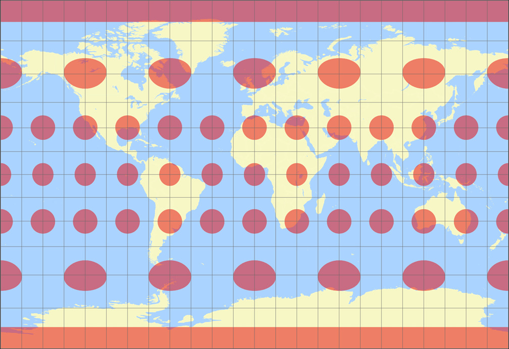 BSAM Cylindrical Tissot Indicatrix