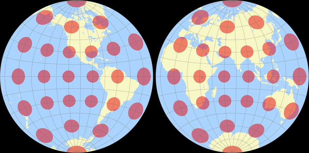 Breusing Harmonic Tissot Indicatrix