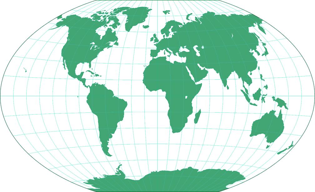 Winkel Tripel Silhouette Map