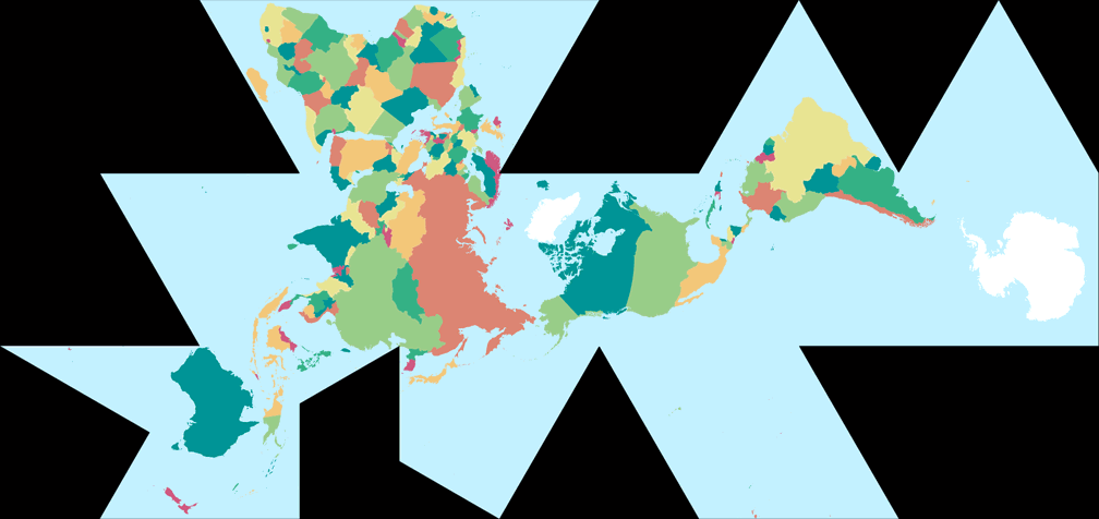 Dymaxion-like conformal projection