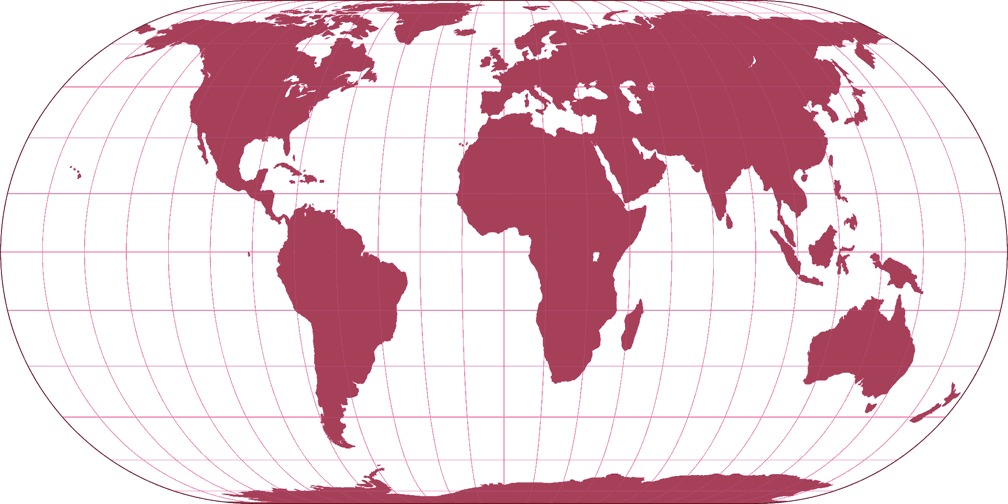 Eckert IV Silhouette Map