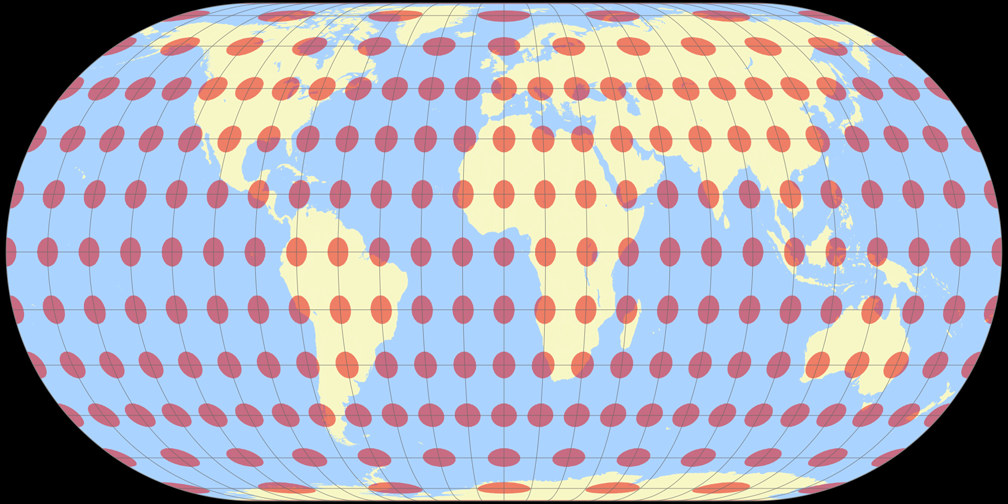 Eckert IV Tissot Indicatrix