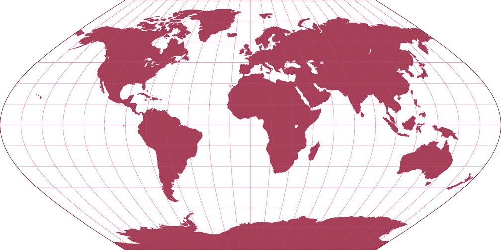 Eckert V Silhouette Map