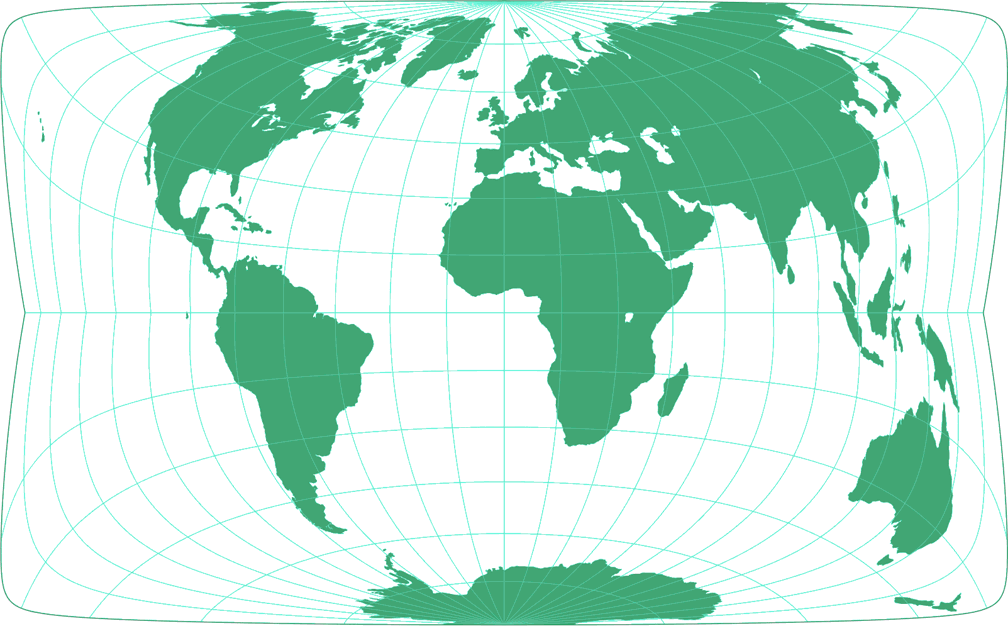 Strebe-Hammer 29°S Silhouette Map