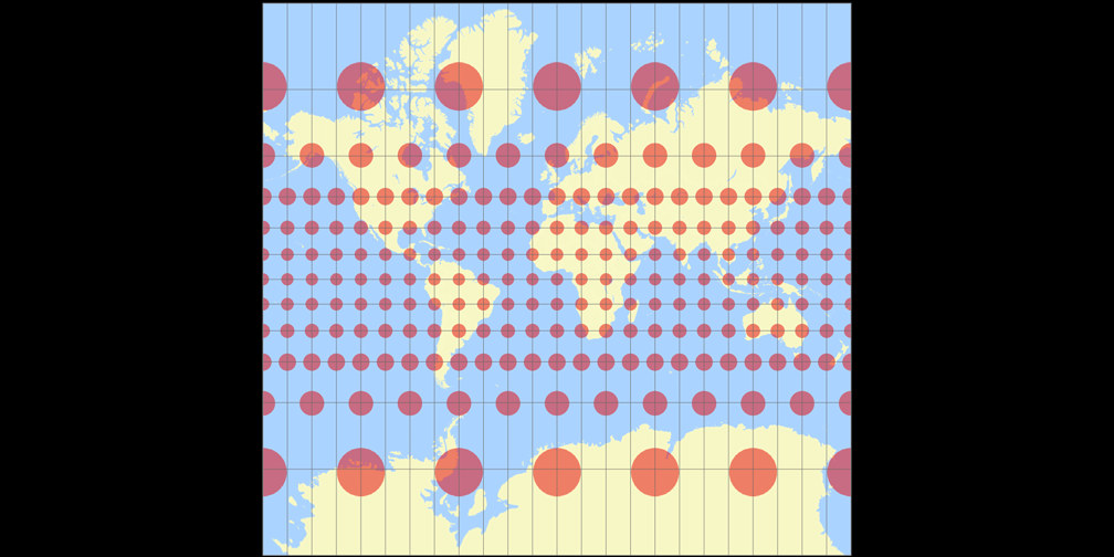 Mercator Tissot Indicatrix