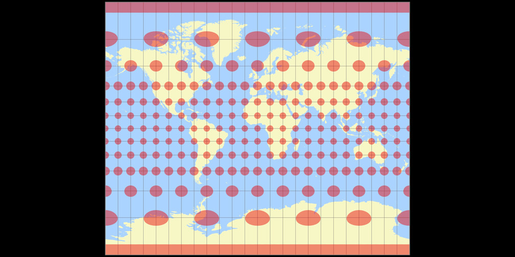 Tobler’s variant 2 of Miller Cylindrical Tissot Indicatrix