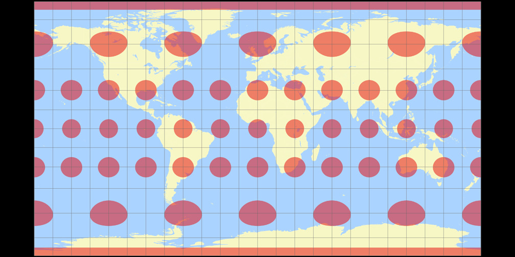 Patterson Cylindrical Tissot Indicatrix