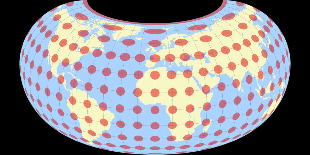 Raisz Armadillo Tissot Indicatrix