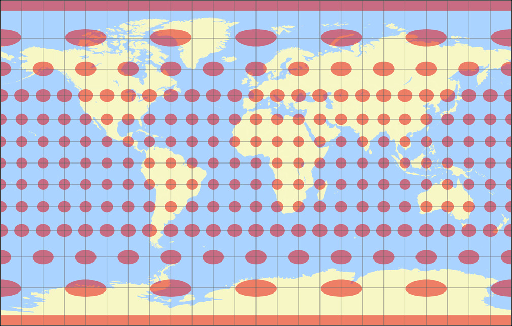 Braun Stereographic Tissot Indicatrix