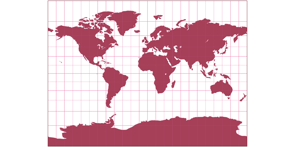 Miller Silhouette Map