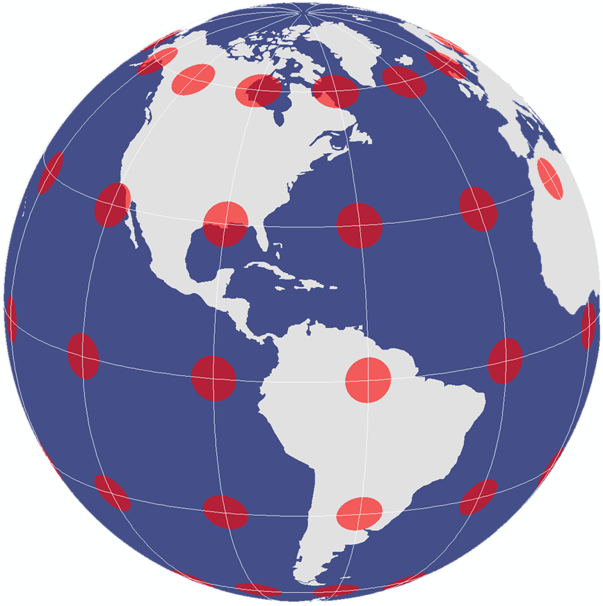 Map Distortion with Tissot's Indicatrix