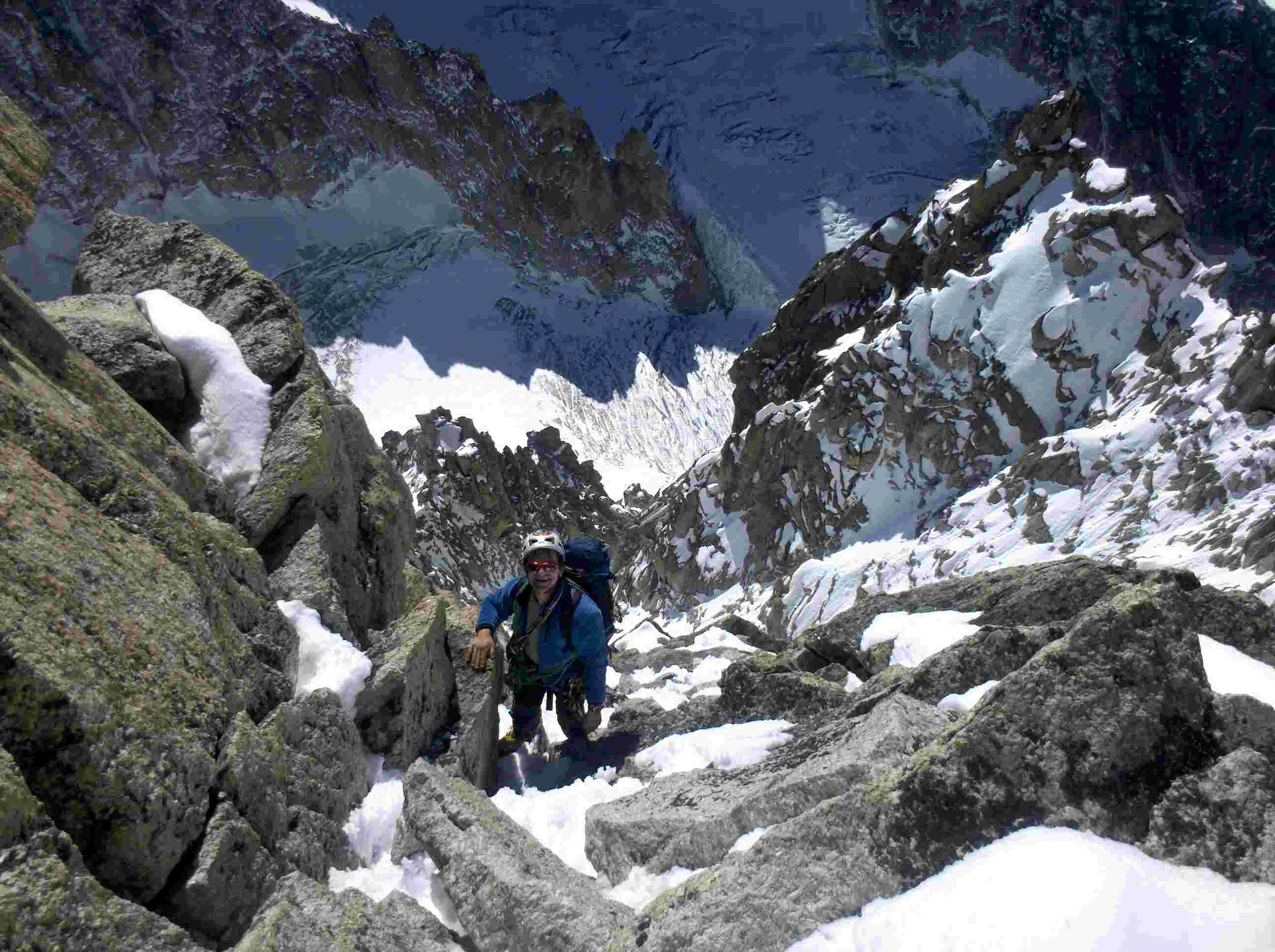 Arrivée au sommet du Chardonnet